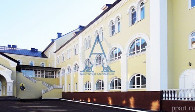 Фасад из СФБ и ПСБ-С гостиницы миссионерско-паломнического центра