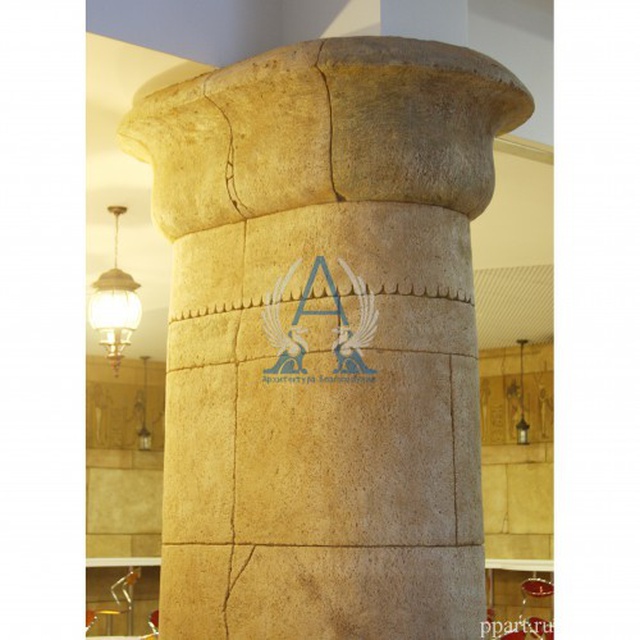 Египетская мегалитическая колонна с овальным сечением - архбетон