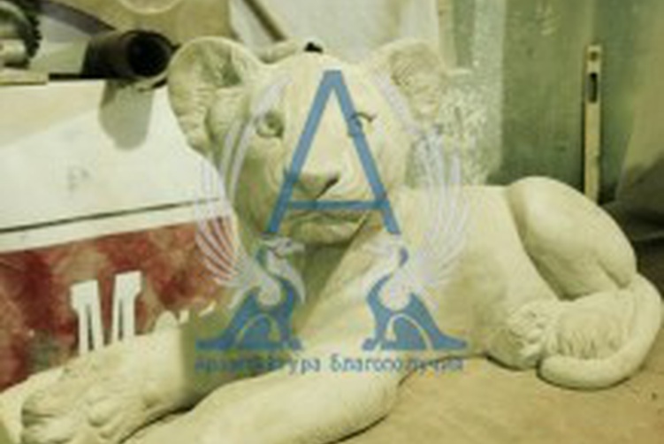 Архитектура Благополучия завершила работу по изготовлению скульптур львов для частного дома в поселке Сарочаны