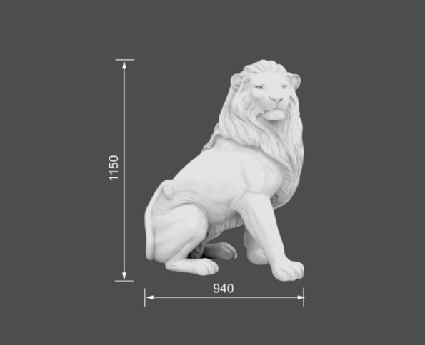 Скульптура «Лев» - С 8 размеры