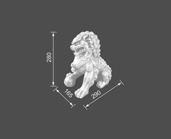 Статуэтка «Небесный лев» - С 2 размеры